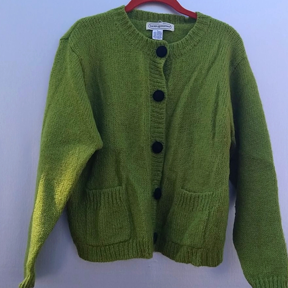 Lauren Alexandra large button-up sweater